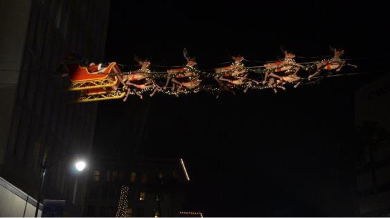 Santa & us in his famous sledge